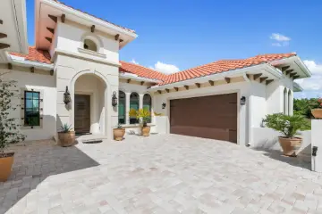 Driveway - Spanish Modern Home - Flagler County FL